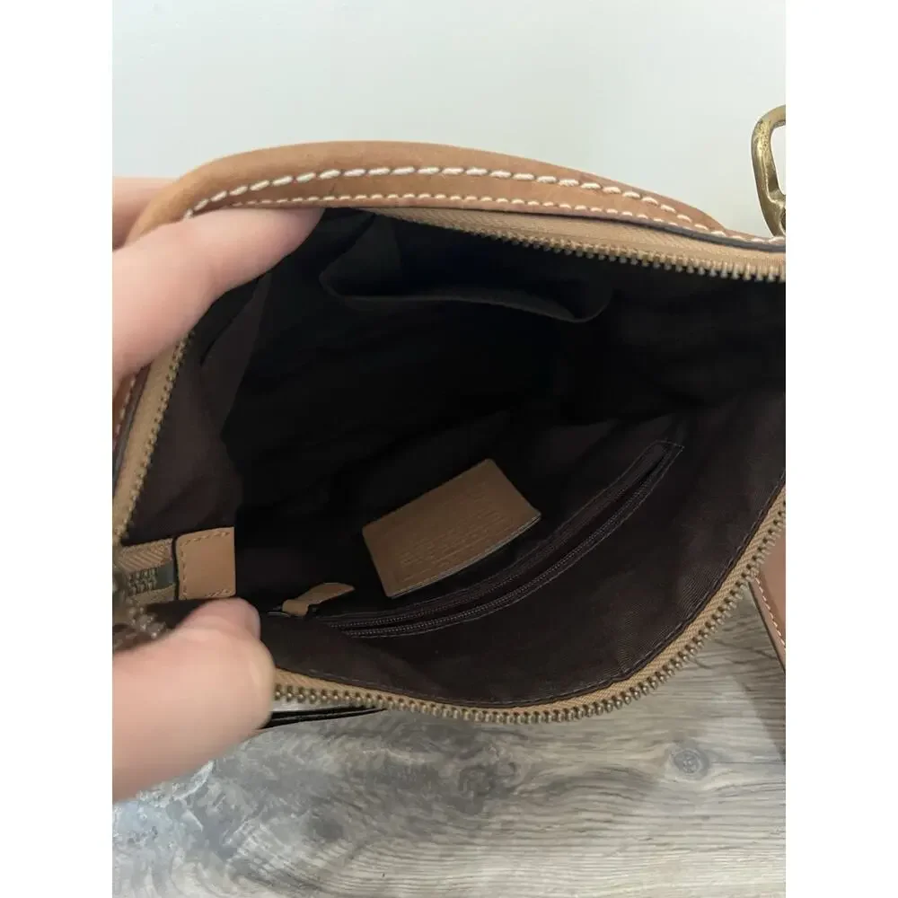 Coach Vintage Y2K F061-10402 Signature Jacquard Monogram Crossbody Bag